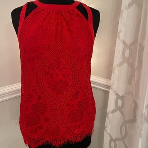 Express Lace Sleeveless Top